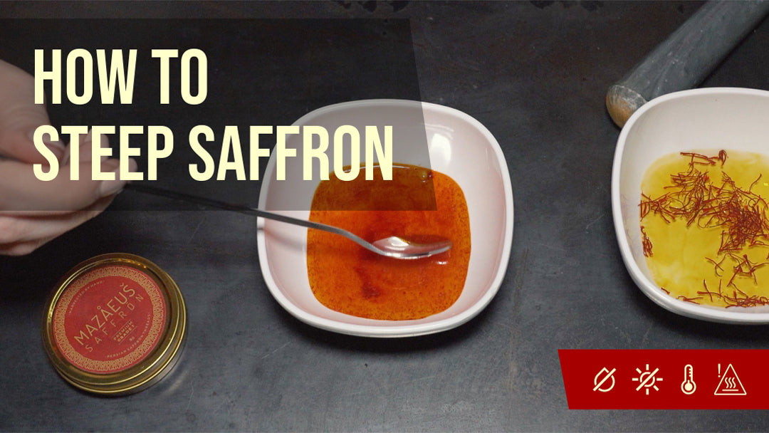 VIDEO How To Steep Saffron Mazaeus Saffron