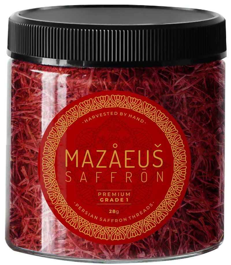 Mazaeus Persian Saffron | 28 grams ( 1 oz ) - Mazaeus Saffron
